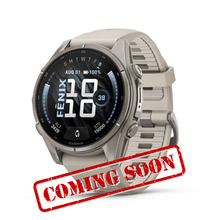 Load image into Gallery viewer, Garmin Fenix 9 – 43 mm Titanium with Fog Gray Silicone Band