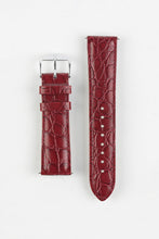 Load image into Gallery viewer, Hirsch CROCOGRAIN Crocodile Embossed Leather Watch Strap 18mm