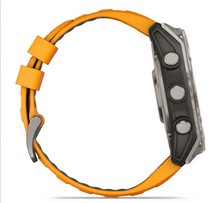 Load image into Gallery viewer, Garmin Fenix 8 AMOLED 51mm Sapphire Titanium with Spark Orange/Graphite Silicone Band