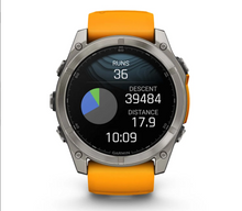 Load image into Gallery viewer, Garmin Fenix 8 AMOLED 51mm Sapphire Titanium with Spark Orange/Graphite Silicone Band