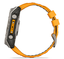 Load image into Gallery viewer, Garmin Fenix 8 AMOLED 51mm Sapphire Titanium with Spark Orange/Graphite Silicone Band