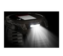 Load image into Gallery viewer, Garmin Fenix 8 AMOLED 51mm Sapphire Titanium Carbon Gray DLC with Black/Pebble Gray Silicone Band