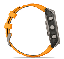 Load image into Gallery viewer, Garmin Fenix 8 AMOLED 47mm Sapphire Titanium with Spark Orange/Graphite Silicone Band