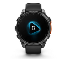 Load image into Gallery viewer, Garmin Fenix 8 AMOLED 47mm Stainless Steel Slate Gray with Black Silicone Band