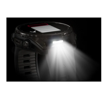 Load image into Gallery viewer, Garmin Fenix 8 AMOLED 43mm Sapphire Titanium Carbon Gray DLC with Black/Pebble Gray Silicone Band (Pre-order)