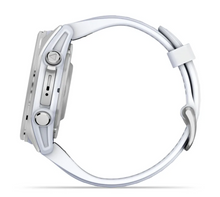 Load image into Gallery viewer, Garmin Fenix 8 AMOLED 43mm Stainless Steel Silver with Whitestone Silicone Band (Pre-order)