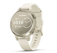 Load image into Gallery viewer, Garmin Lily 2 Active Lunar Gold with Bone Silicone Band (PRE-ORDER)