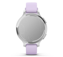 Load image into Gallery viewer, Garmin Lily 2 Active Silver with Purple Jasmine Silicone Band (Pre-order)