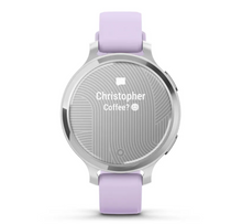 Load image into Gallery viewer, Garmin Lily 2 Active Silver with Purple Jasmine Silicone Band (Pre-order)