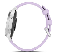Load image into Gallery viewer, Garmin Lily 2 Active Silver with Purple Jasmine Silicone Band (Pre-order)