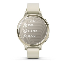 Load image into Gallery viewer, Garmin Lily 2 Active Lunar Gold with Bone Silicone Band (PRE-ORDER)