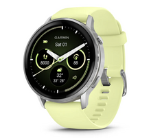 Load image into Gallery viewer, Garmin Venu 4 - 45mm Silver with Citron Silicone band