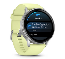 Load image into Gallery viewer, Garmin Venu 4 - 45mm Silver with Citron Silicone band