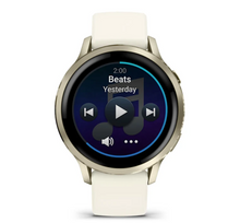 Load image into Gallery viewer, Garmin Venu 4 - 41mm Lunar Gold with Bone Silicone Band