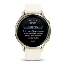 Load image into Gallery viewer, Garmin Venu 4 - 41mm Lunar Gold with Bone Silicone Band