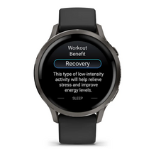 Load image into Gallery viewer, Garmin Venu 4 - 41mm Slate with Black Silicone Band