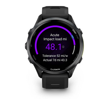 Load image into Gallery viewer, Forerunner 970 Carbon Gray DLC Titanium with Black Case and Black/Translucent Whitestone Band