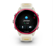 Load image into Gallery viewer, Garmin Forerunner 570 - 42mm Raspberry Aluminum with Translucent Bone/Mango Band
