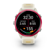Load image into Gallery viewer, Garmin Forerunner 570 - 42mm Raspberry Aluminum with Translucent Bone/Mango Band