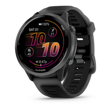 Load image into Gallery viewer, Garmin Forerunner 570 - 47mm Slate Gray Aluminum with Translucent Black/Black Band (Pre-order)
