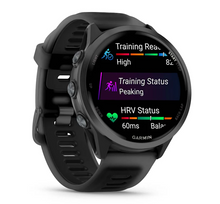 Load image into Gallery viewer, Garmin Forerunner 570 - 47mm Slate Gray Aluminum with Translucent Black/Black Band (Pre-order)