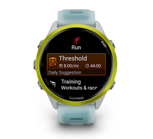Load image into Gallery viewer, Garmin Forerunner 570 - 47mm Amp Yellow Aluminum with Translucent Whitestone/Turquoise Band