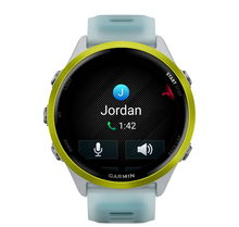 Load image into Gallery viewer, Garmin Forerunner 570 - 47mm Amp Yellow Aluminum with Translucent Whitestone/Turquoise Band