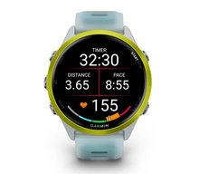 Load image into Gallery viewer, Garmin Forerunner 570 - 47mm Amp Yellow Aluminum with Translucent Whitestone/Turquoise Band