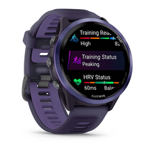 Load image into Gallery viewer, Garmin Forerunner 570 - 47mm Indigo Aluminum with Translucent Imperial Purple/Indigo Band
