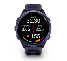 Load image into Gallery viewer, Garmin Forerunner 570 - 47mm Indigo Aluminum with Translucent Imperial Purple/Indigo Band