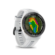 Load image into Gallery viewer, Garmin Approach S70 (42mm) Black Ceramic Bezel with White Silicone Band