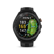 Load image into Gallery viewer, Garmin Approach S70 (47mm) Black/Bronze Bezel with Black Silicone Band