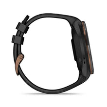 Load image into Gallery viewer, Garmin Approach S70 (47mm) Black/Bronze Bezel with Black Silicone Band