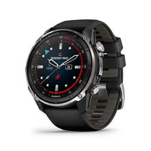 Load image into Gallery viewer, Garmin Descent Mk3i - 51mm Silver and Black PVD Titanium with Black/Pebble Gray Silicone Band (Pre-order)