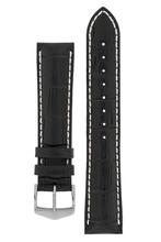 Load image into Gallery viewer, Hirsch MODENA Alligator-Embossed Leather Watch Strap 22mm