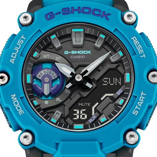 Casio g shock store blue and black