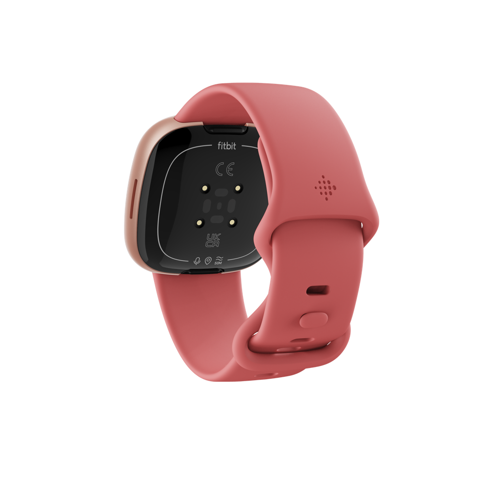 Fitbit Versa 4 Smart Watch - Pink Sand / Copper Rose Aluminum