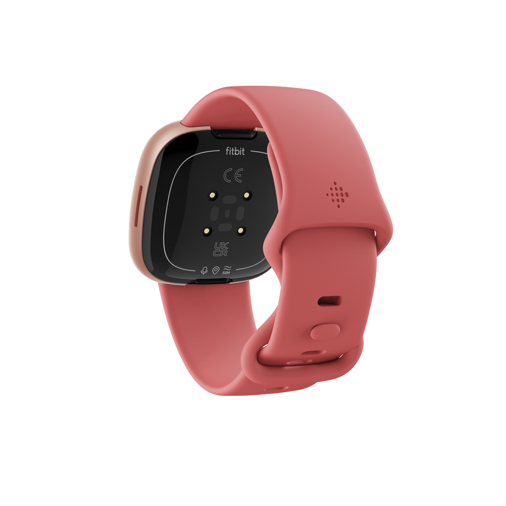 Fitbit versa pink rose top gold
