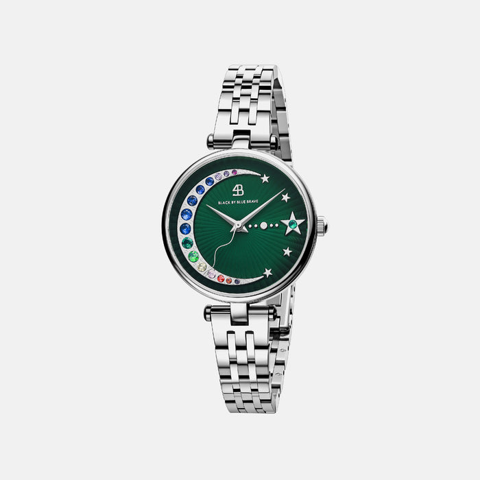 Black By Blue Brave Crescent Moon (32mm) Green Dial 4B11126