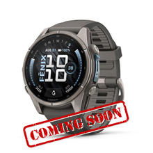 Load image into Gallery viewer, Garmin Fenix 9 – 43 mm Titanium with Pebble Gray Silicone Band
