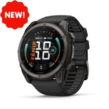 Load image into Gallery viewer, Garmin Fenix 9 – 47 mm Carbon Gray DLC Titanium with Black Silicone Band
