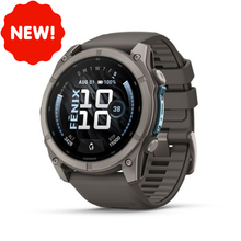 Load image into Gallery viewer, Garmin Fenix 9 – 47 mm Titanium with Pebble Gray Silicone Band
