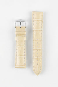 Hirsch DUKE Alligator-Embossed Leather Watch Strap 22mm