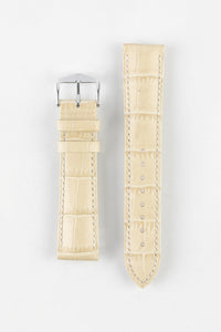 Hirsch DUKE Alligator-Embossed Leather Watch Strap 24mm