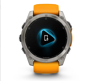 Garmin Fenix 8 AMOLED 51mm Sapphire Titanium with Spark Orange/Graphite Silicone Band