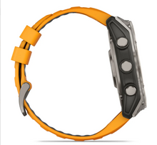 Load image into Gallery viewer, Garmin Fenix 8 AMOLED 51mm Sapphire Titanium with Spark Orange/Graphite Silicone Band
