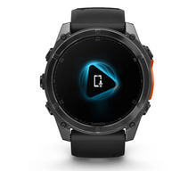 Load image into Gallery viewer, Garmin Fenix 8 AMOLED 51mm Stainless Steel Slate Gray with Black Silicone Band
