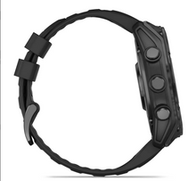 Load image into Gallery viewer, Garmin Fenix 8 AMOLED 51mm Stainless Steel Slate Gray with Black Silicone Band
