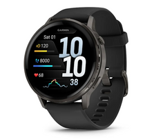 Load image into Gallery viewer, Garmin Venu 4 - 45mm Slate with Black Silicone Band (Pre-order)
