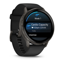 Load image into Gallery viewer, Garmin Venu 4 - 45mm Slate with Black Silicone Band (Pre-order)
